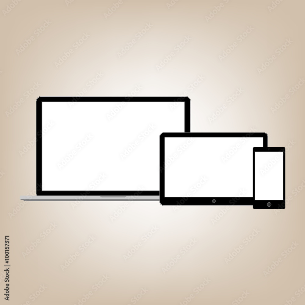 Modern gadget illustration Modern gadget illustration