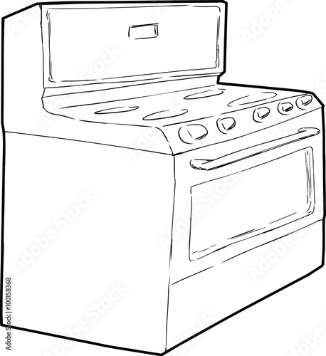 Generic Single Induction Stove Outline
