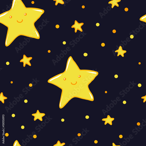 Good Night And Sweet Dreams Seamless Pattern