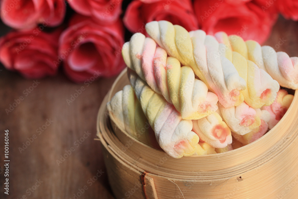 sweet marshmallow with rose sweet marshmallow with rose
