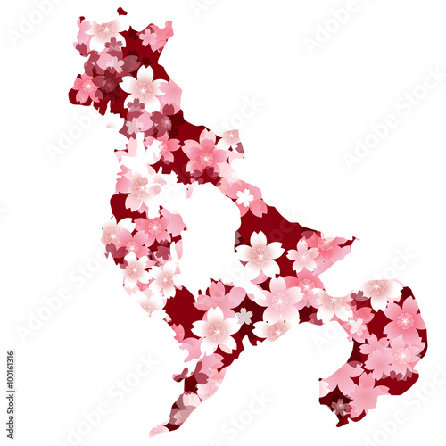長崎 地図 桜 春