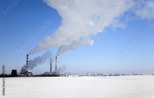 Chemical plant, winter 