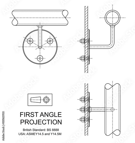 First Angle Orthographic Projection