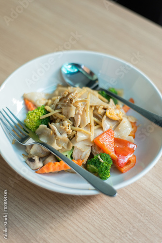 Druken noodle, stir fried food Thailand.