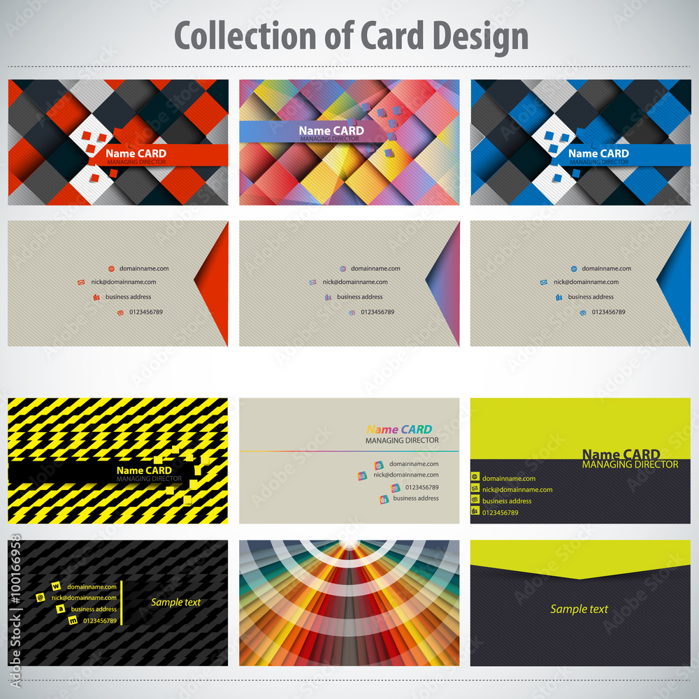 Collection of Card Design Template
