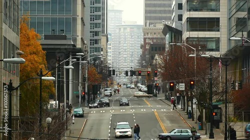 View of James Street and 5th Avenue intersection.