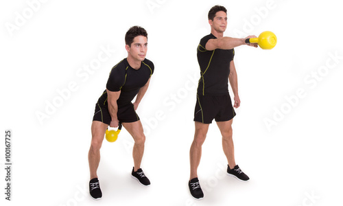 Kettle bell, Uni Shoulder Swing, Exercise