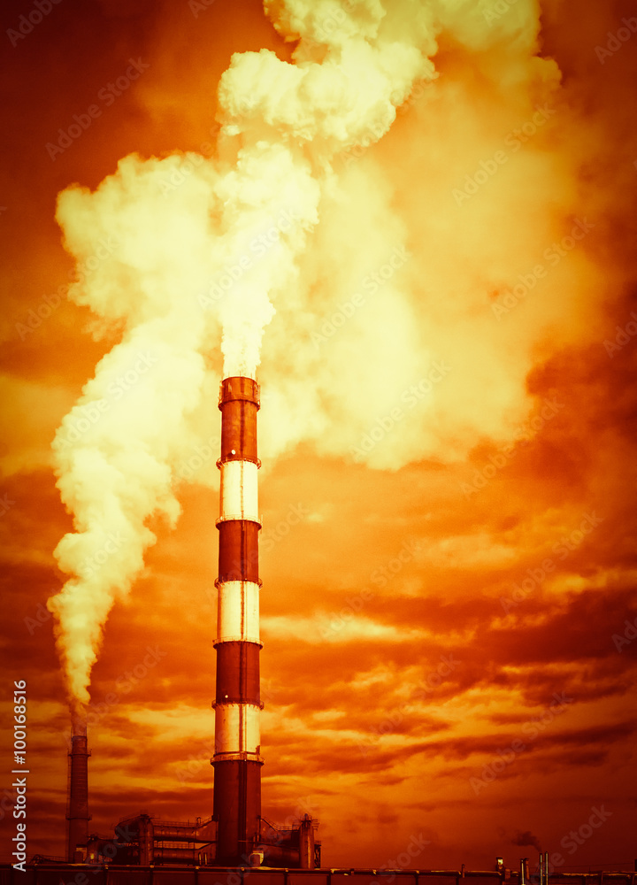 Global Warming Chimney Stack Emissions