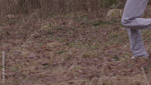 Wallpaper Mural slow motion. athlete running in the park. Torontodigital.ca