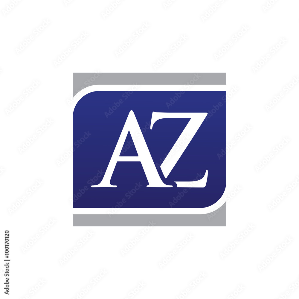 Initial Letters Logo Vector Square az Initial Letters Logo Vector Square az