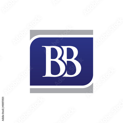 Initial Letters Logo Vector Square bb