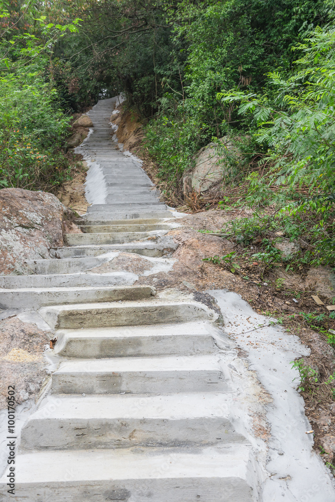 Obraz premium stairs going up to a hill