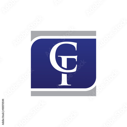 Initial Letters Logo Vector Square cf