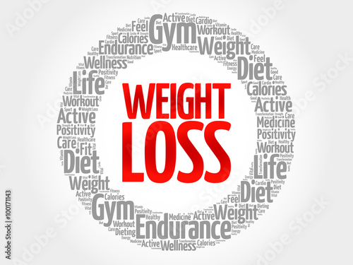 WEIGHT LOSS word cloud, fitness, sport, health concept