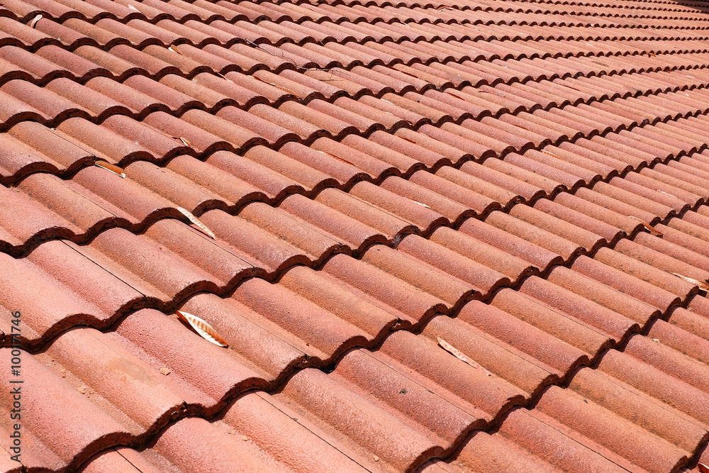 brown tile roof weathered on building residential brown tile roof weathered on building residential