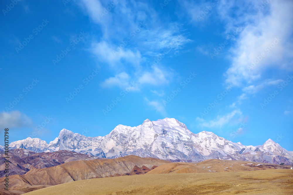 The Himalaya Mountains 5000 meters high in Tibet, China
