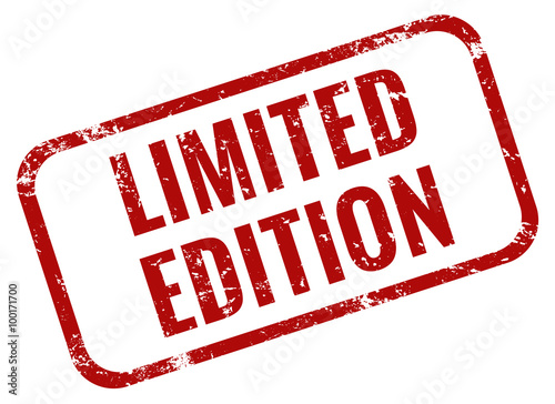 Limited Edition Stempel rot grunge