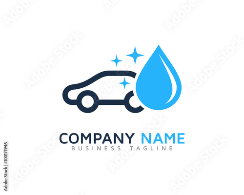 Car Wash Logo Design Template