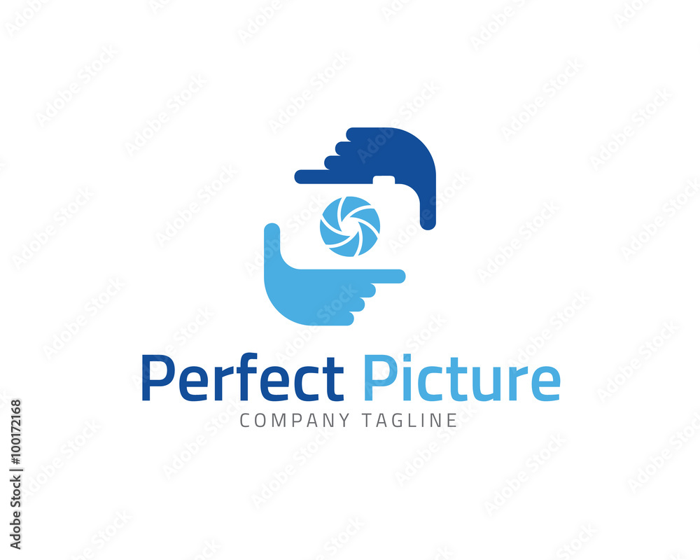 Perfect Picture Photo Frame Logo Design Template