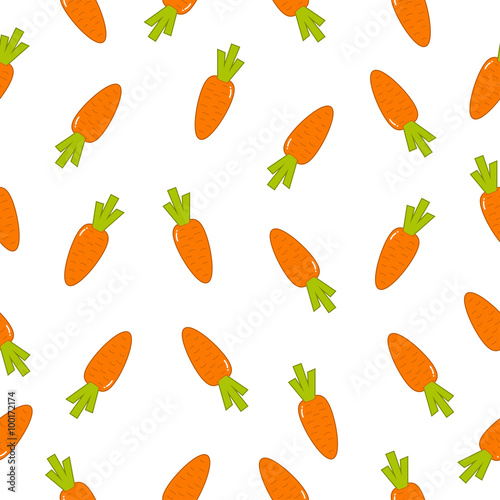 Obraz na płótnie seamless pattern with Carrot w salonie