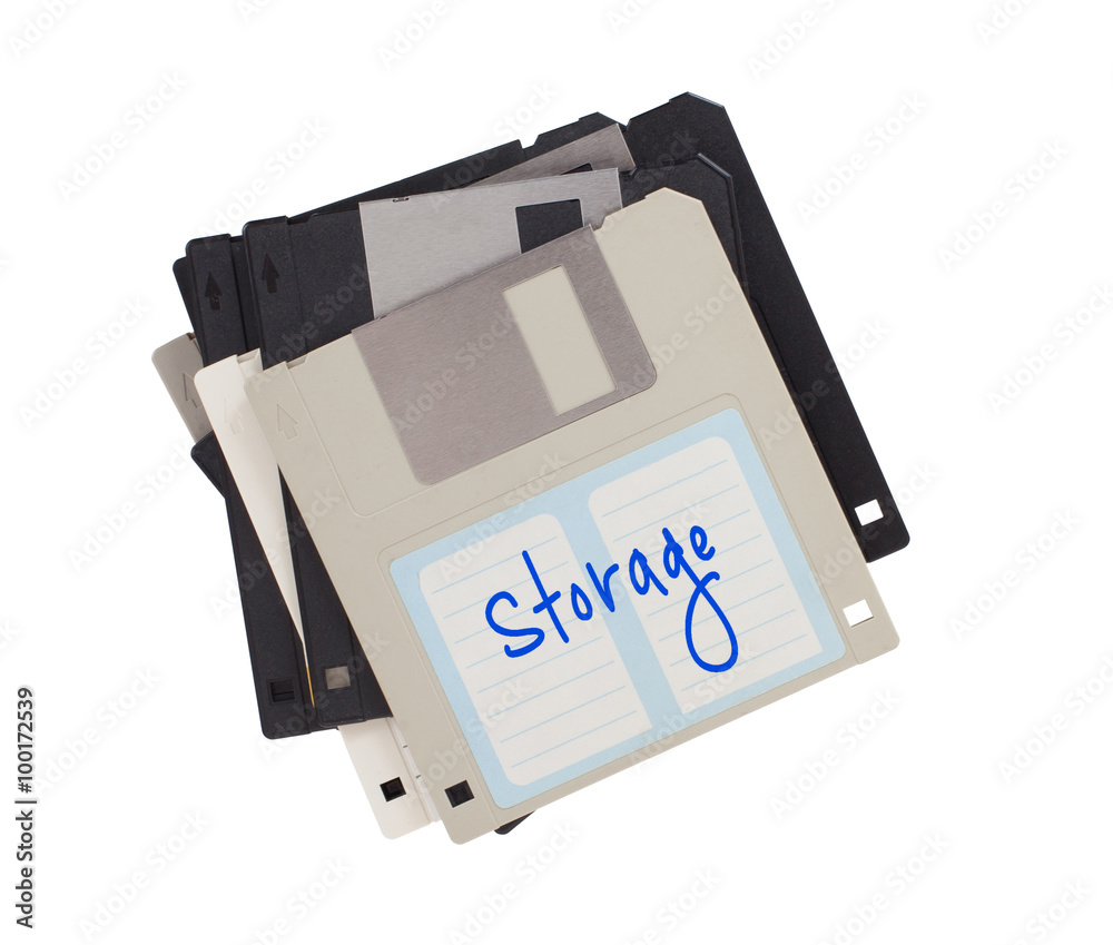 Floppy Disk - Tachnology from the past, isolated on white Floppy Disk - Tachnology from the past, isolated on white