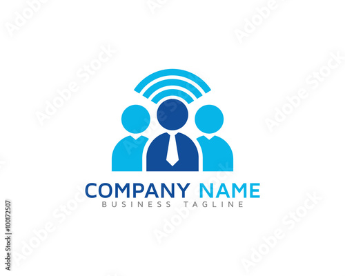 Team Leader Group Logo Design Template