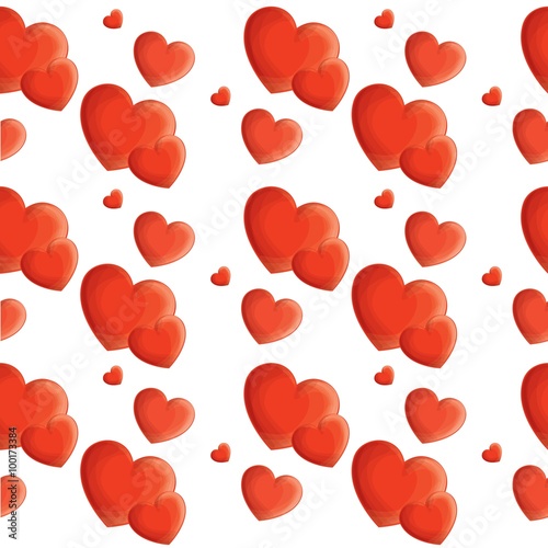 background with red hearts
