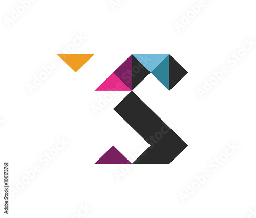 S Flip or fold logo alphabet for branding. vector Free Download S Flip or fold logo alphabet for branding. vector - GFXLoad