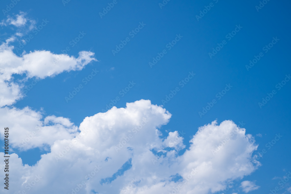 Beautiful colors on cloudscape for background