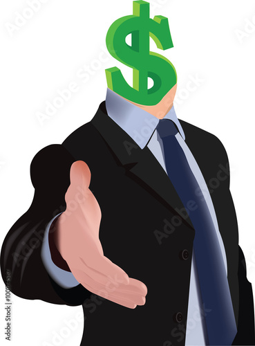 dollaro porge la mano