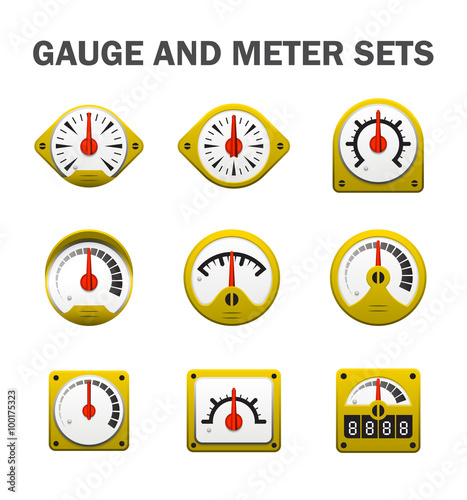 Gauge meter sets