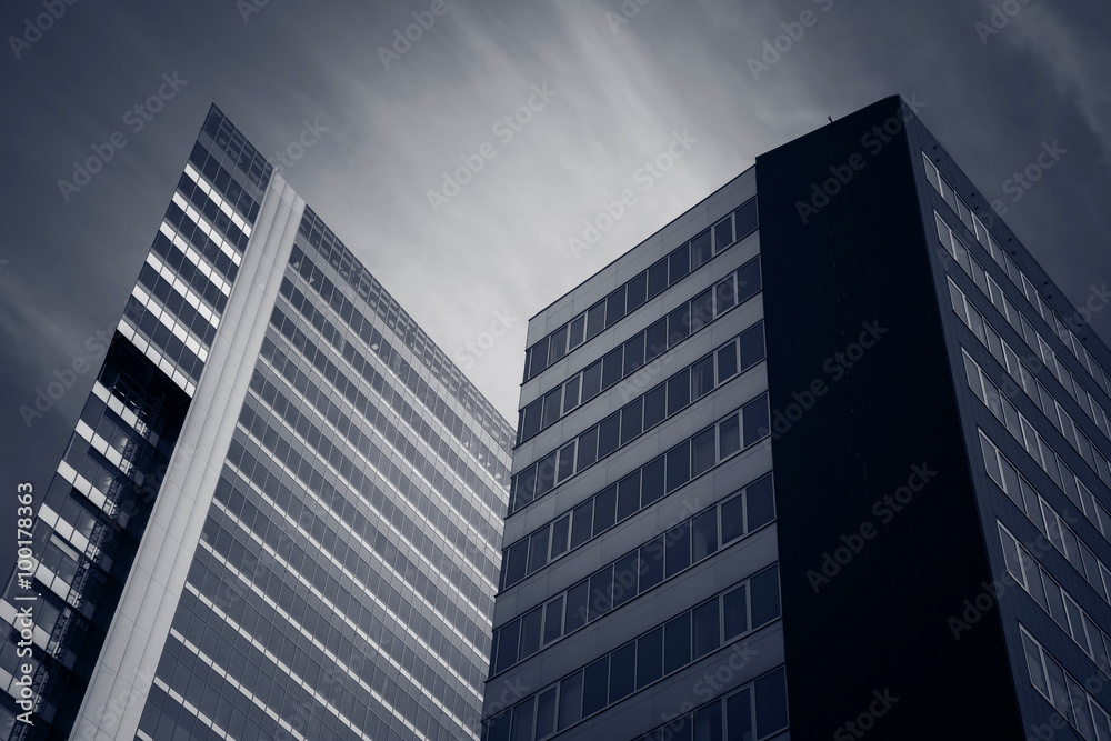 Modern buildings for business concepts - toned image