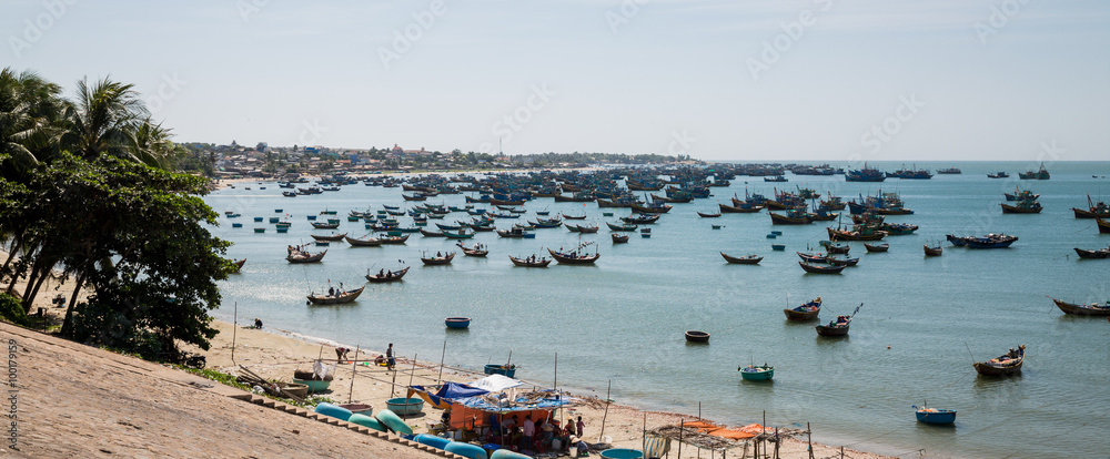 Fischerhafen von Mũi Né in Vietnam