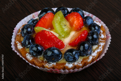 Pastry with berries