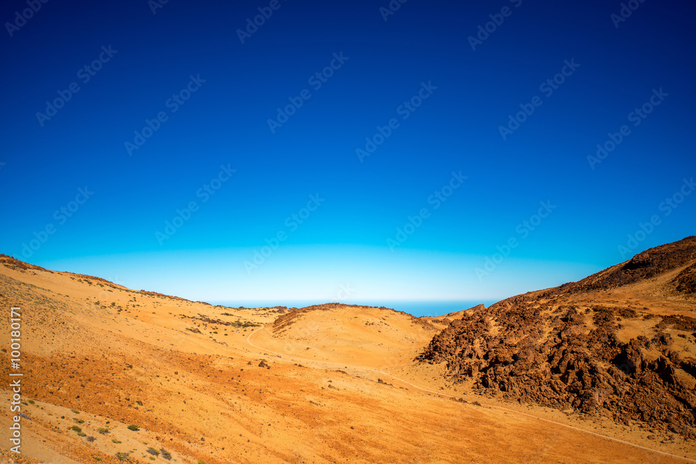 Volcanic landscape on Teide 