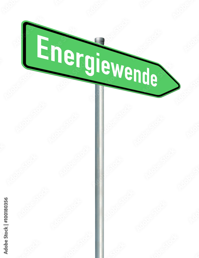 Energiewende 34 / Wegweiser, freigestellt Energiewende 34 / Wegweiser, freigestellt