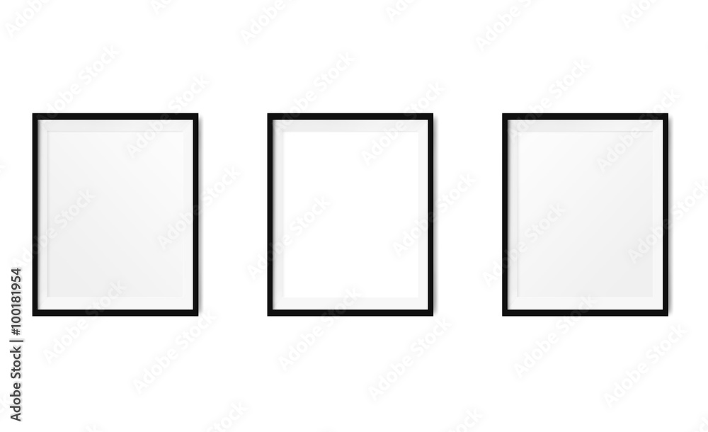 blank frame on a white background