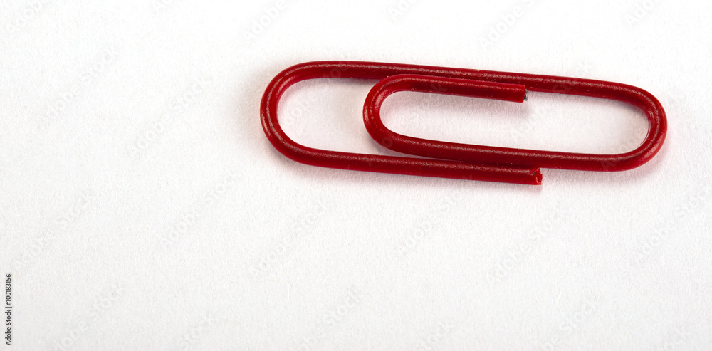 red paper clip