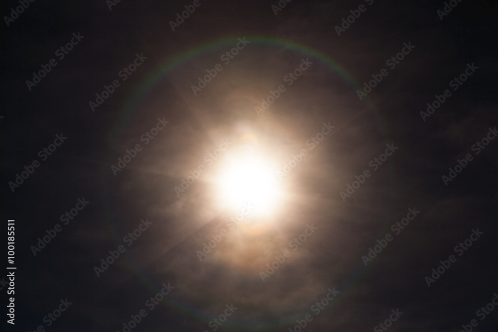solar eclipse. Summer solar eclipse. Summer