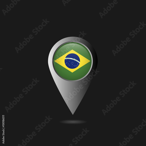 Brazil flag pointer Free Download Brazil flag pointer - GFXLoad