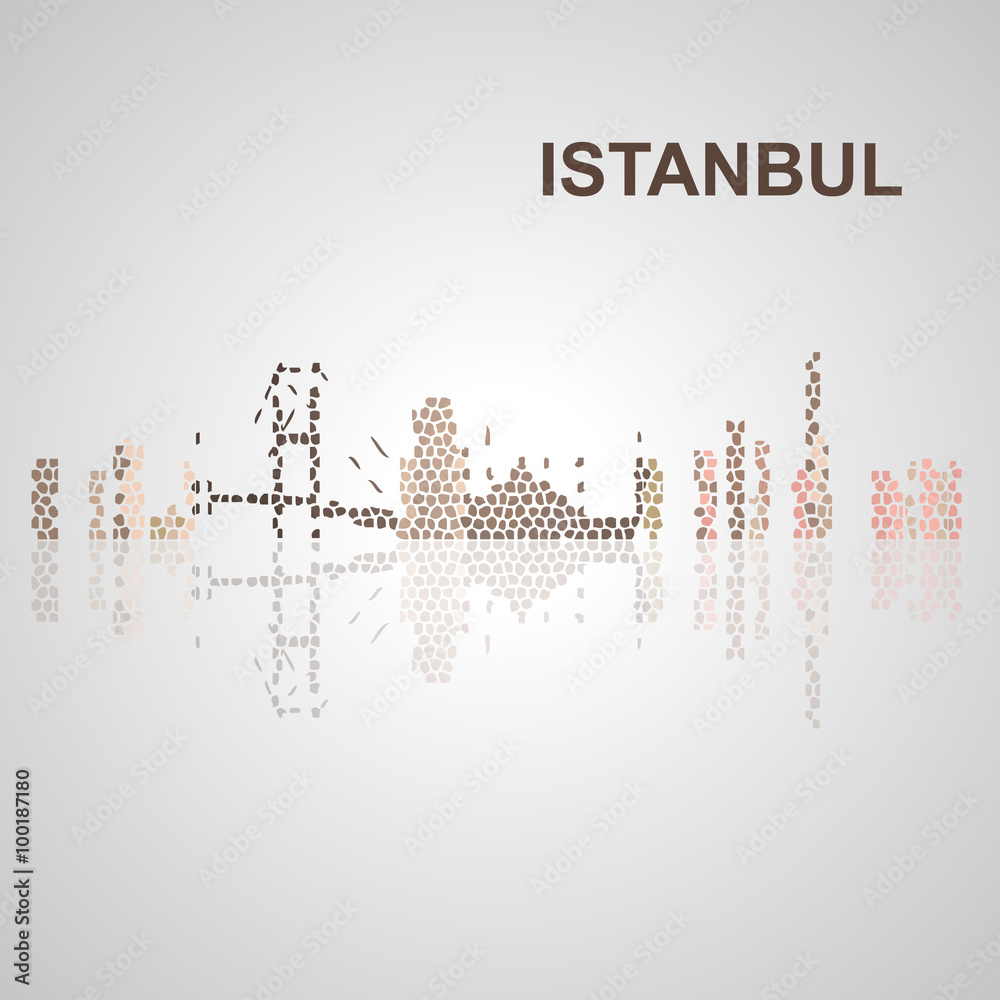 Istanbul skyline for your design