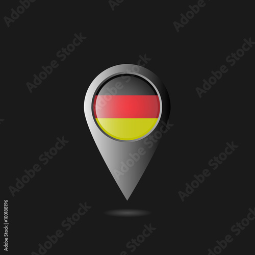 Free Download Germany flag pointer - GFXLoad
