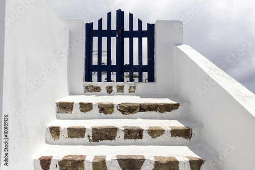 Fototapeta Naklejka Na Ścianę i Meble -  Santorini island in Cyclades, classical view of sights in fira