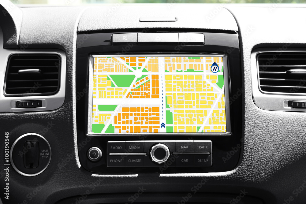 Navigation system in car Navigation system in car