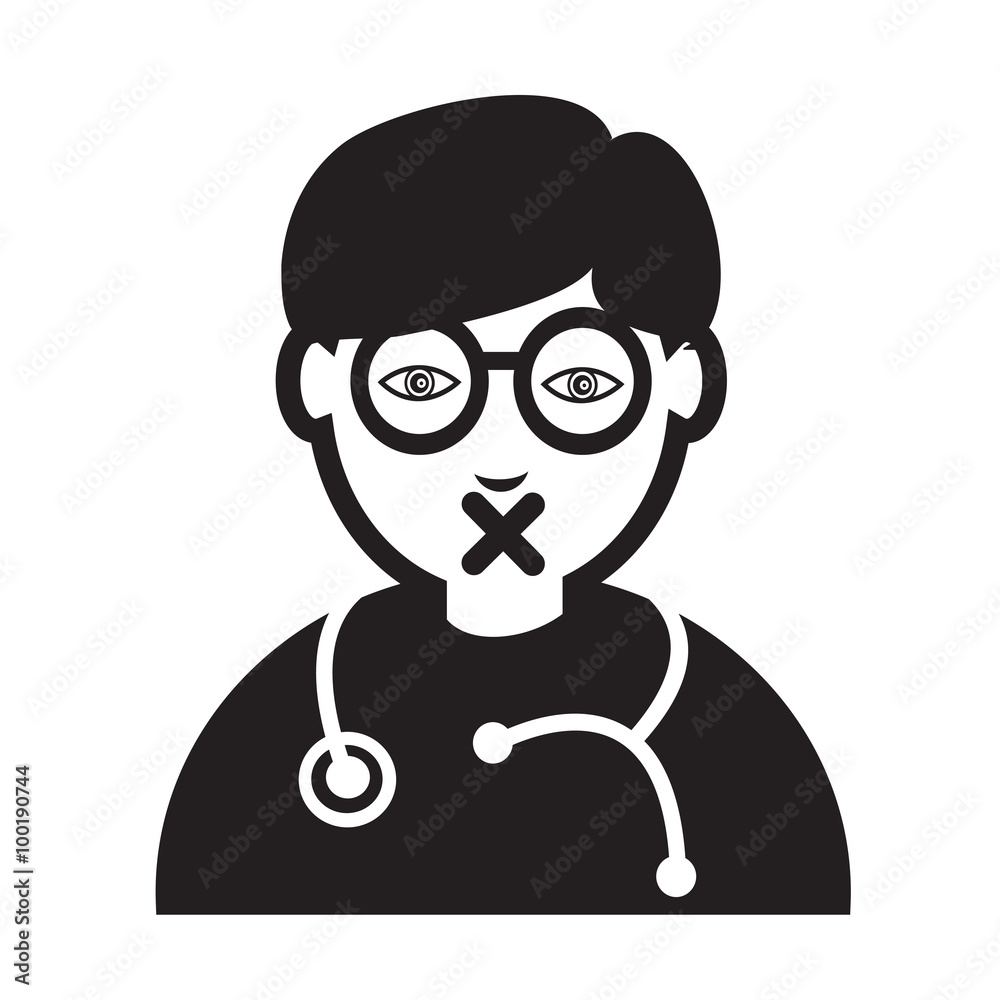 Doctor Face emotion Icon Illustration sign design Doctor Face emotion Icon Illustration sign design