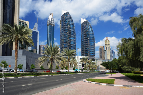 Skyscrapers of the Dubai World Trade center