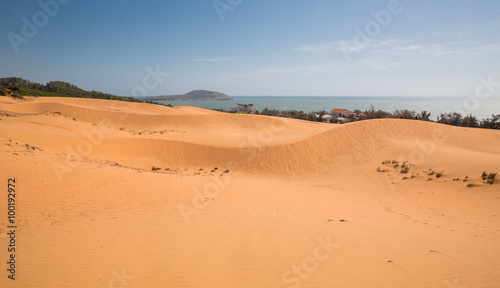 Rote Sanddünen in Mui Ne in Vietnam