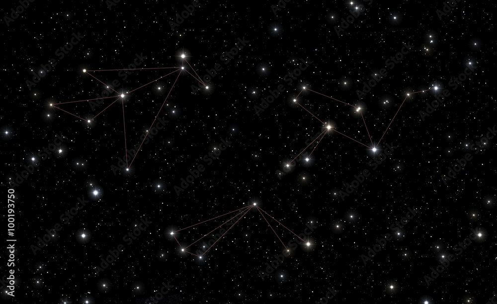 Constellations of Phoenix, Tucana and Grus Constellations of Phoenix, Tucana and Grus