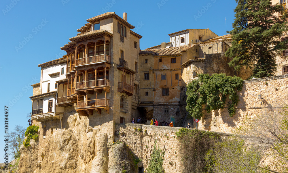 Famous hanging houses of Cuenca in Spain