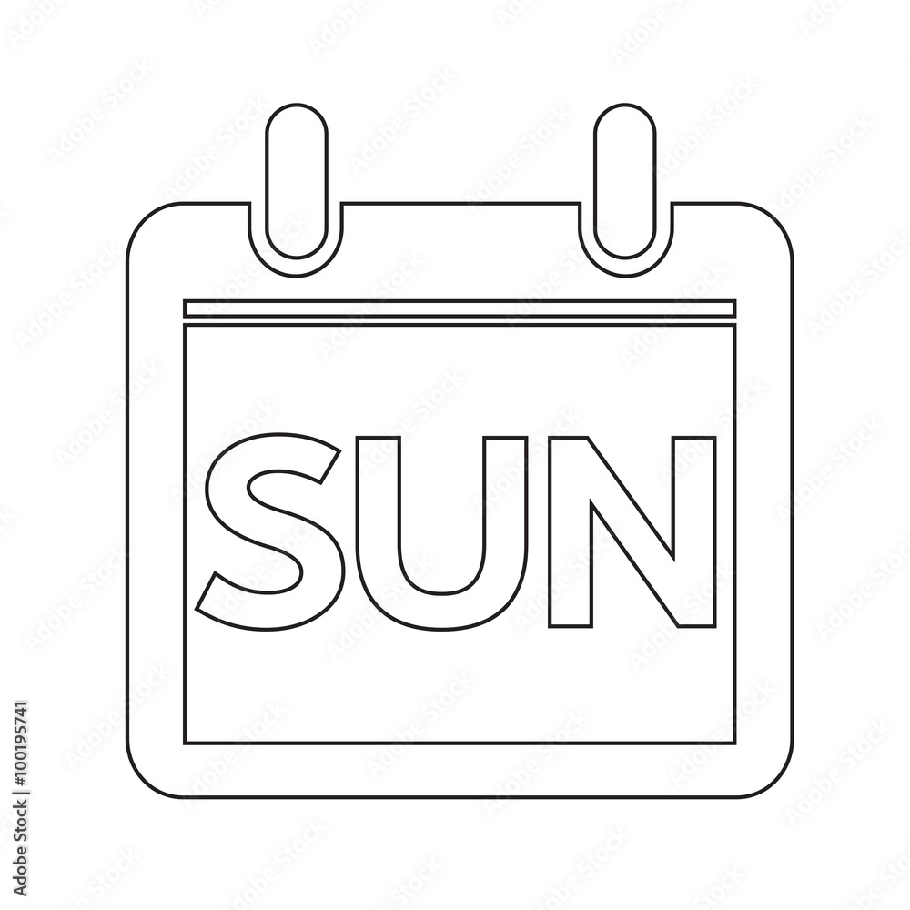 Day Calendar icon illustration sign design style Day Calendar icon illustration sign design style